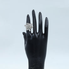 Zircon/AD Adjustable Silver Plated Ring 6837-1225