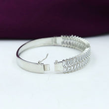 Silver Plated Zircon/AD Bracelet 13189-0018