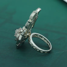 Zircon/AD Silver Ring 16121-3268