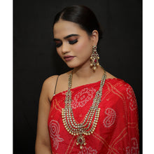 Polki Necklace Set 1011-21 - Dazzles Jewellery