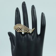 Zircon/AD Gold Polish Ring 7364-0808