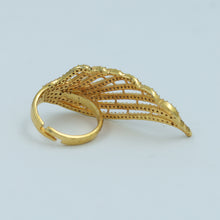 Zircon/AD Gold Polish Ring 7364-0808