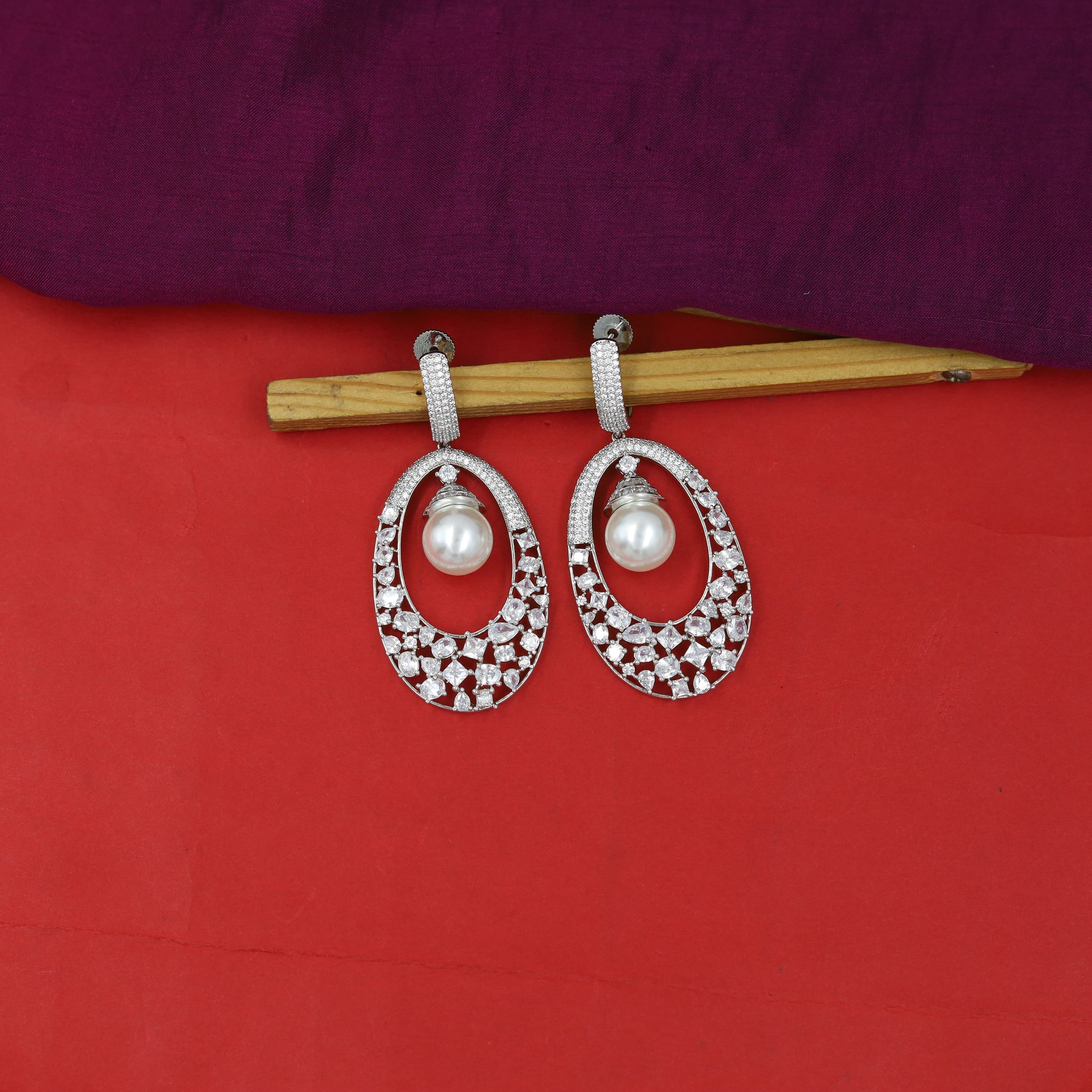 Danglers Zircon/AD Earring 3364-08