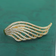 Zircon/AD Gold Polish Ring 7364-0808