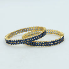 Zircon/AD Gold Plated Bangles/Kada 11127-7076
