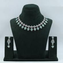 Mint Green Zircon/AD Necklace Set 16819-3967