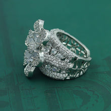 Zircon/AD Silver Ring 16142-3289