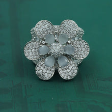 Zircon/AD Silver Ring 16142-3289