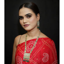 Long  Polki Necklace Set 4887-21 - Dazzles Jewellery