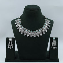 Mint Green Zircon/AD Necklace Set 12287-8687