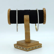 Gold Plated Zircon/AD Bangles 16545-08