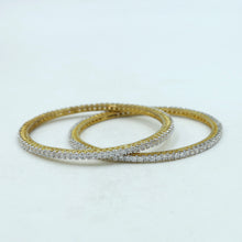 Gold Plated Zircon/AD Bangles 16545-08