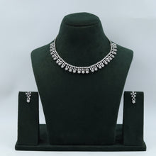 Round Neck Zircon/AD Necklace Set 3150-11