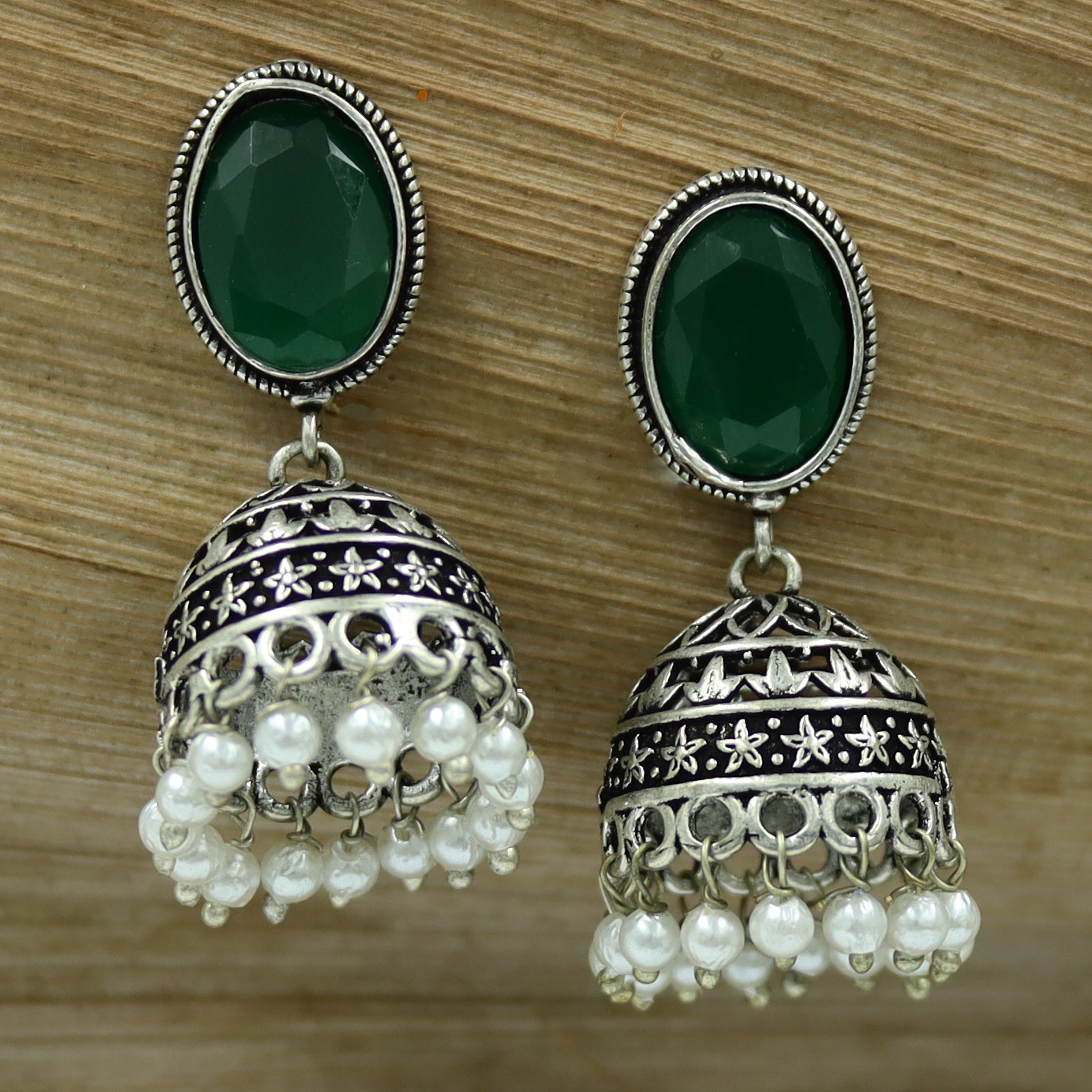 Jhumki Oxidized Earring 11292-28