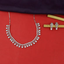 Round Neck Zircon/AD Necklace Set 3150-11