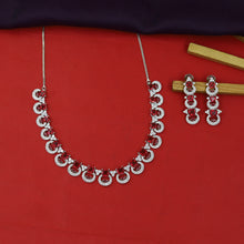 Ruby Zircon/AD Necklace Set 18457-5639