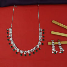 Round Neck Zircon/AD Necklace Set 6208-08