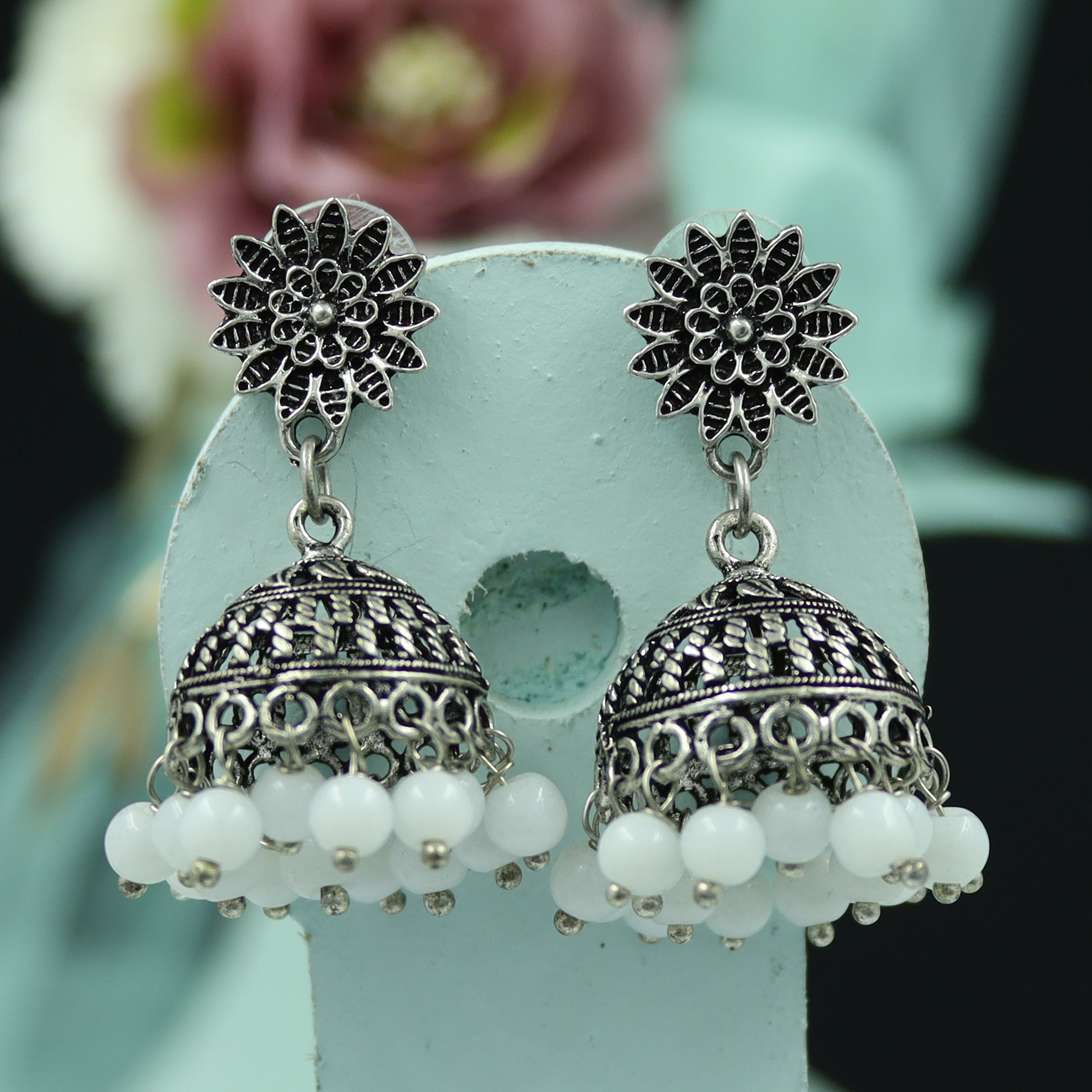 Jhumki Oxidized Earring 11294-28