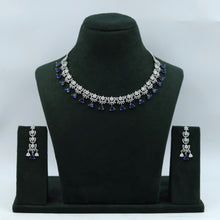 Round Neck Zircon/AD Necklace Set 6208-08