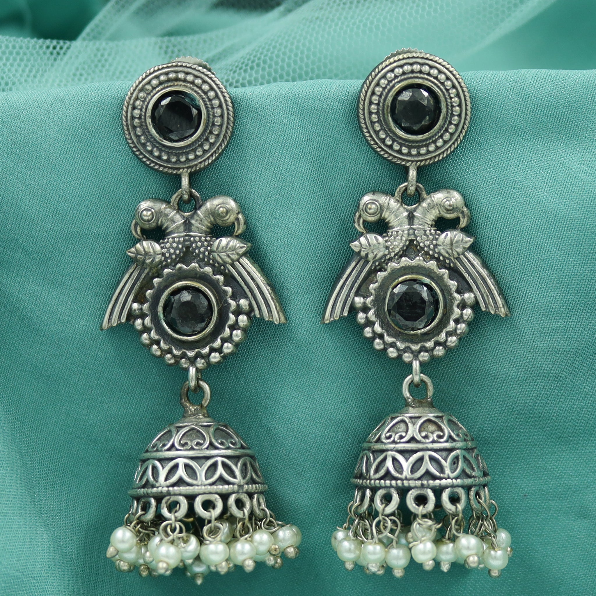 Oxidized Earring Jhumki 10947-59