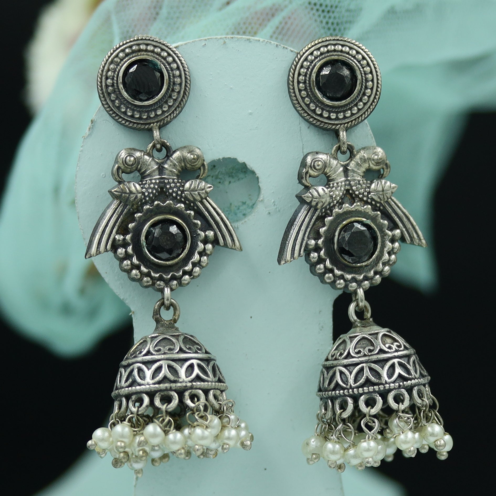 Oxidized Earring Jhumki 10947-59