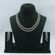 Silver Zircon/AD Necklace Set 7611-1196
