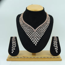 Round Neck Zircon/AD Necklace Set 7169-33