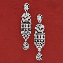 Silver Plated Zircon/AD Earring 10885-6691