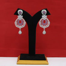 Ruby Zircon/AD Earring  13825-0914