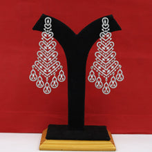 Silver Plated Zircon/AD Earring 16418-3565