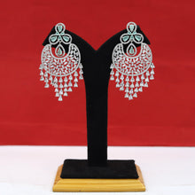 Mint Green Silver Plated Zircon/AD Chandbali 10869-6653