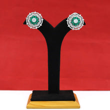 Green Zircon/AD Earring 9806-4921
