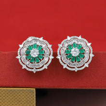 Green Zircon/AD Earring 9806-4921