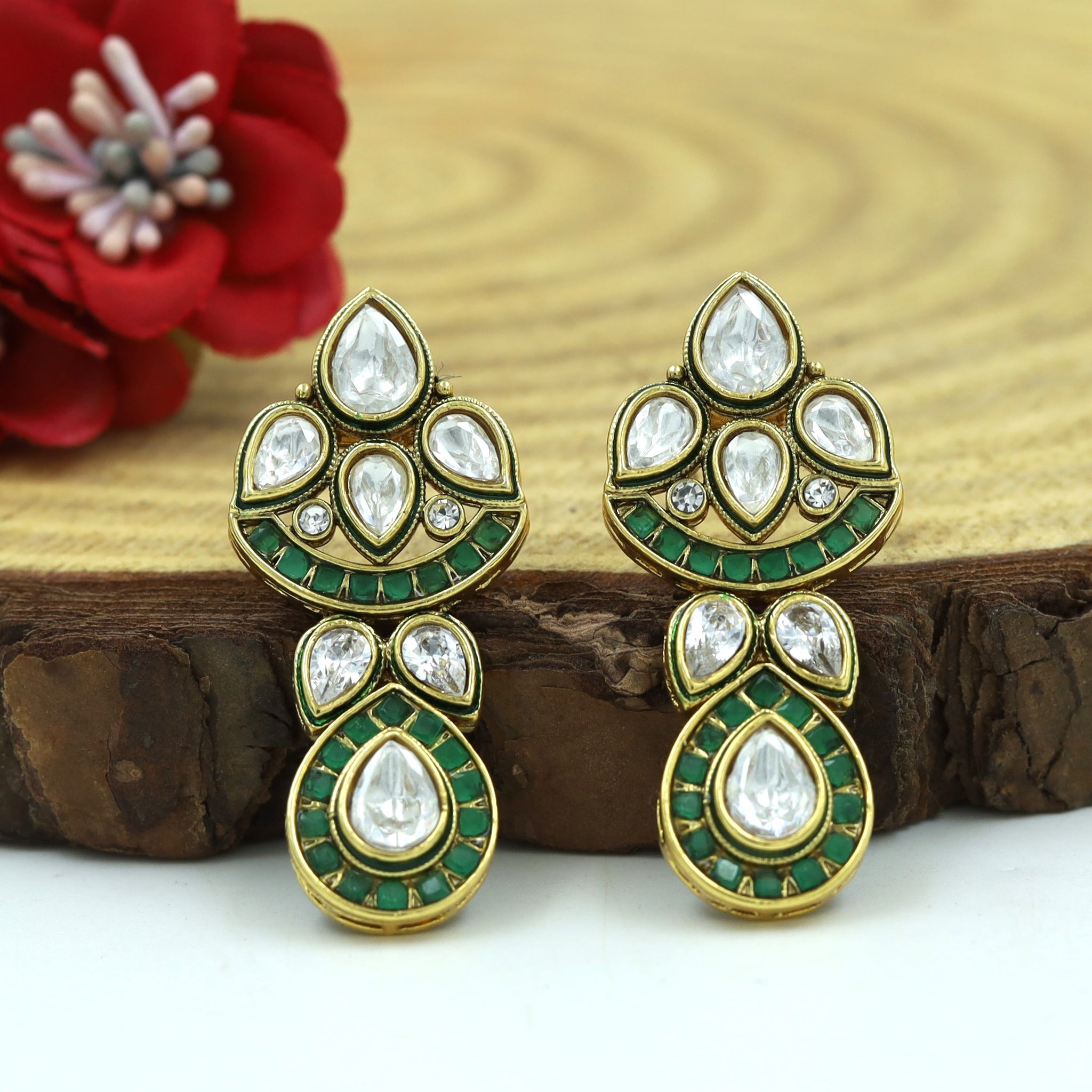 Polki Earring 17374-21