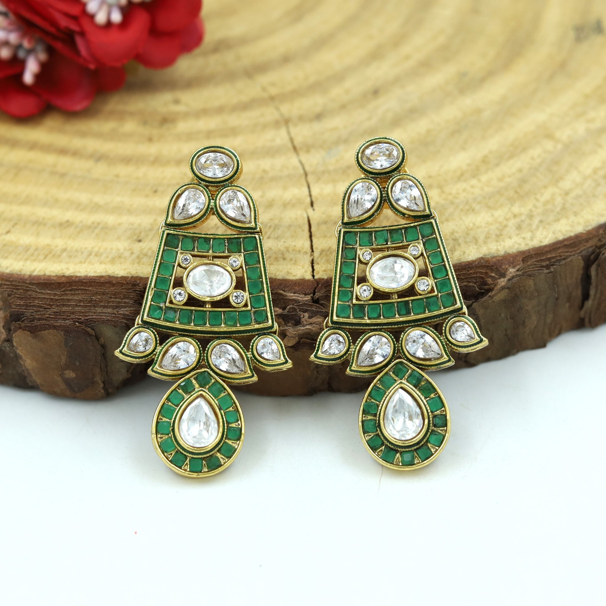 Polki Earring 17373-21