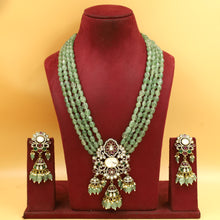 Long Neck Kundan Necklace Set 19814-95
