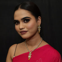 Round Neck Polki Necklace Set 4874-21