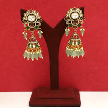 Long Neck Kundan Necklace Set 19814-95