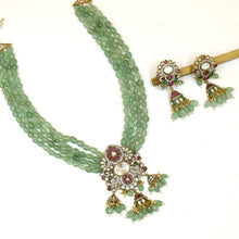 Long Neck Kundan Necklace Set 19814-95