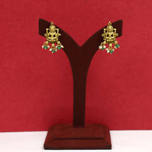 Antique Gold Plated Choker Temple Necklace Set 19249-28