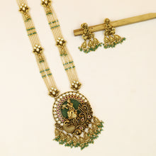 Long Neck Temple Necklace Set 19273-28
