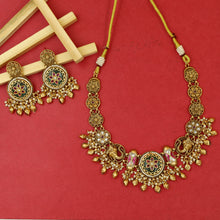 Round Neck Heritage Antique Necklace Set 19662-1
