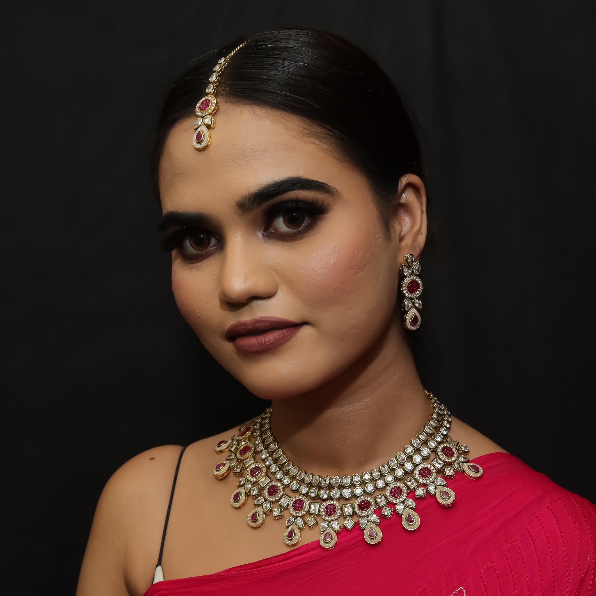 Polki Necklace Set 5757-21
