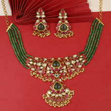 Sabya Inspired Choker Kundan Necklace Set 19766-87