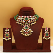Sabya Inspired Choker Kundan Necklace Set 19766-87