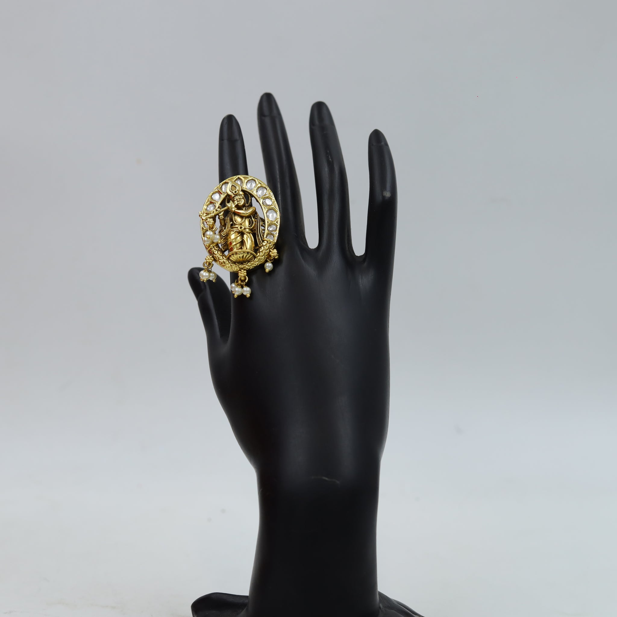 Antique Gold Finish Ring 12240-28