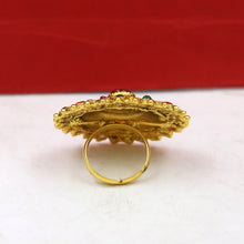 Antique Gold Finish Adjustable Ring 1613-28