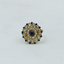 Mehandi Polish Blue Ring 15805-2952