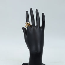 Polki Adjustable Black Ring   3189-7254