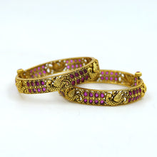 Antique Gold Finish Bangles/Kada 12065-28
